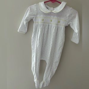 Magnolia Baby Embroidered footie PJ’s